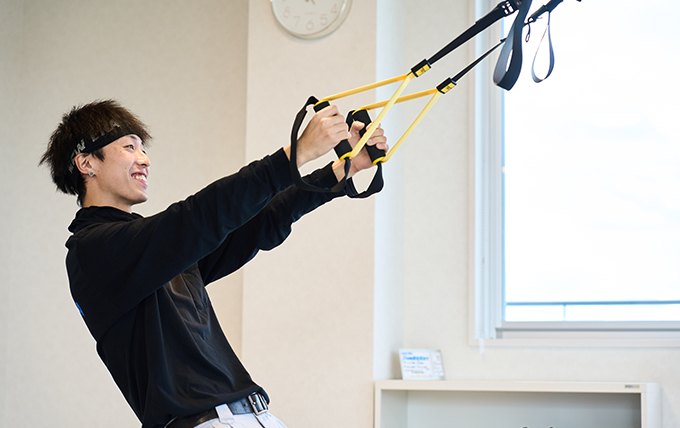 写真:トレーニングジムの様子